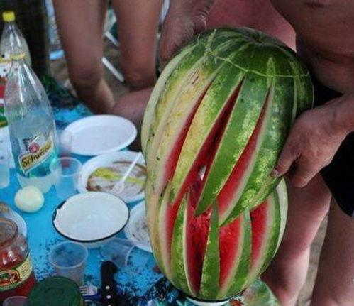 吃货明吃冰棒切瓜,夏日美味新体验